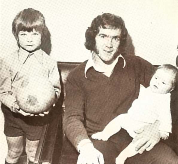Brian Evans with sons Richard and Christian