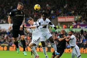Ben Davies and Wilfried Bony