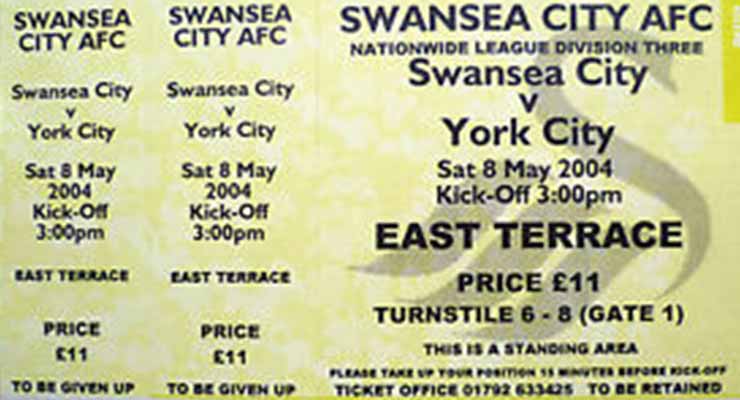 Swansea City v York City - Ticket