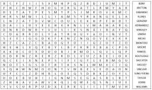 Swans Player Word Search