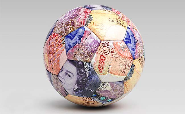 fifty pound note football