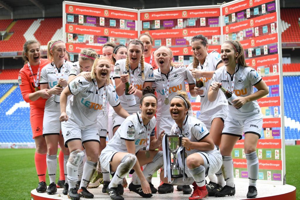 Swans Ladies Welsh Cup Winners 2018