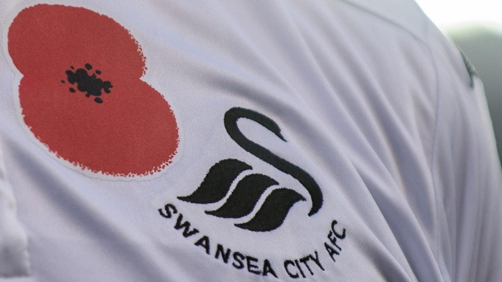 Swansea City Poppy on Shirt
