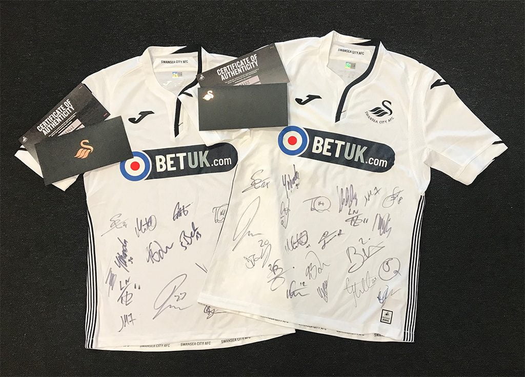 Signed Swansea shirt 2018-2019