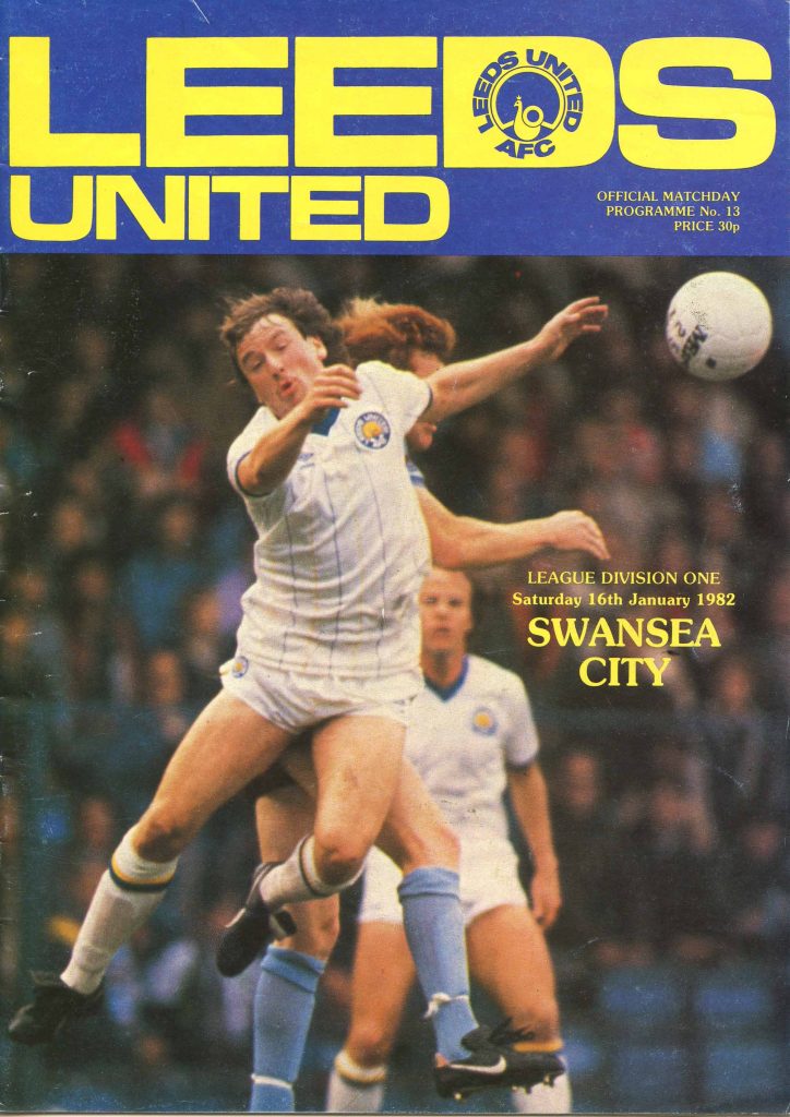 Leeds United v Swansea City Programme January 1982