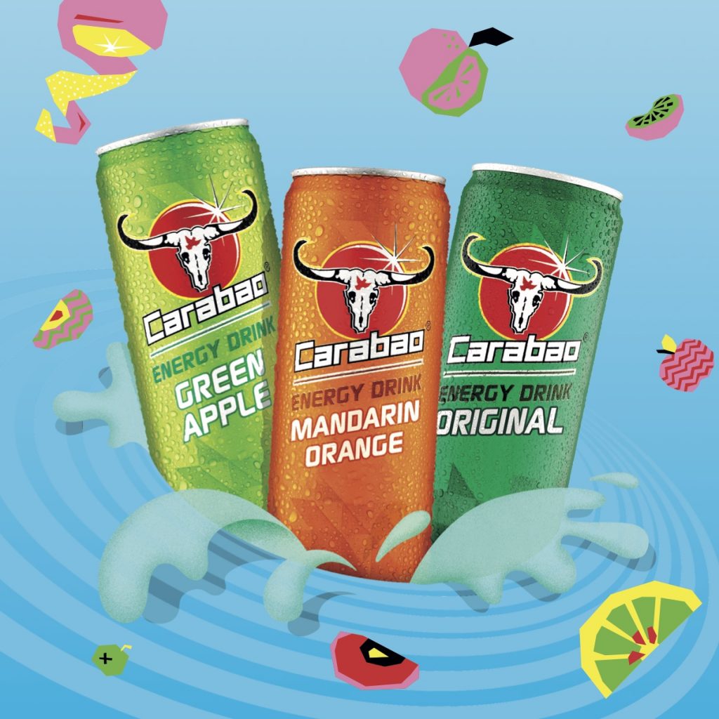 Carabao Energy Drink cans