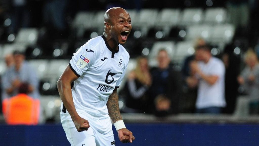 Andre Ayew celebrates