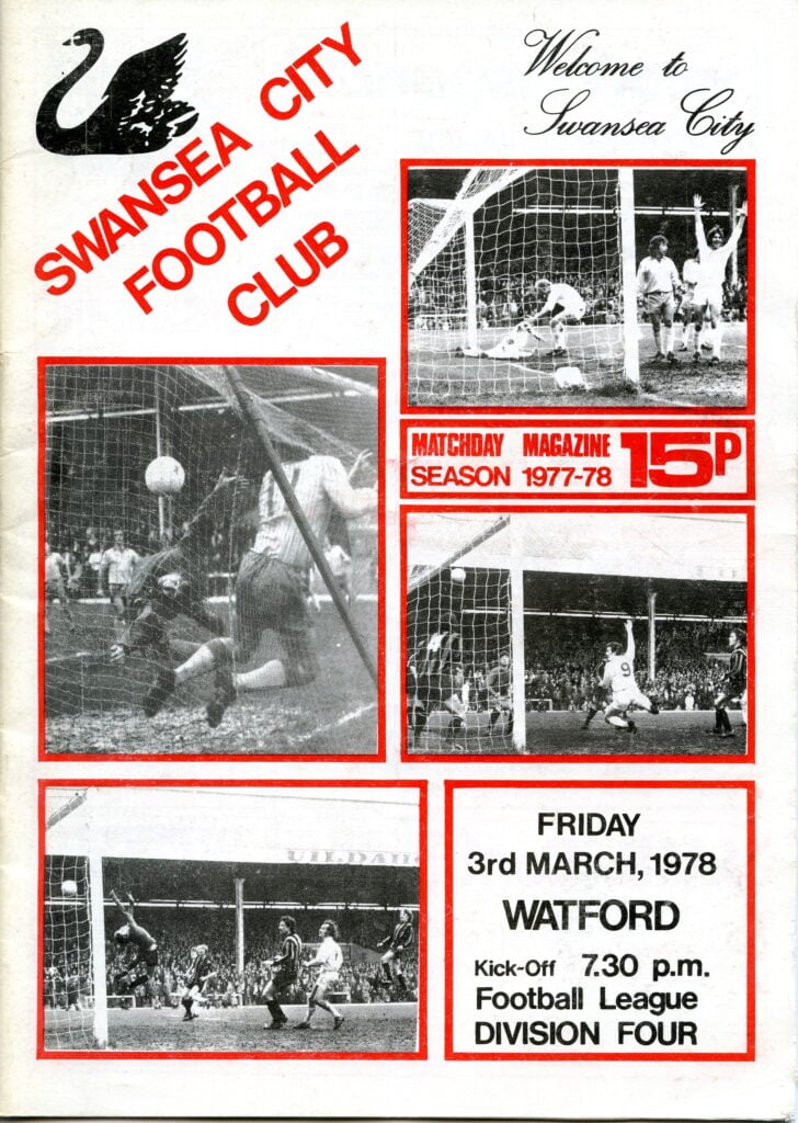 Swans v Watford programme 1978