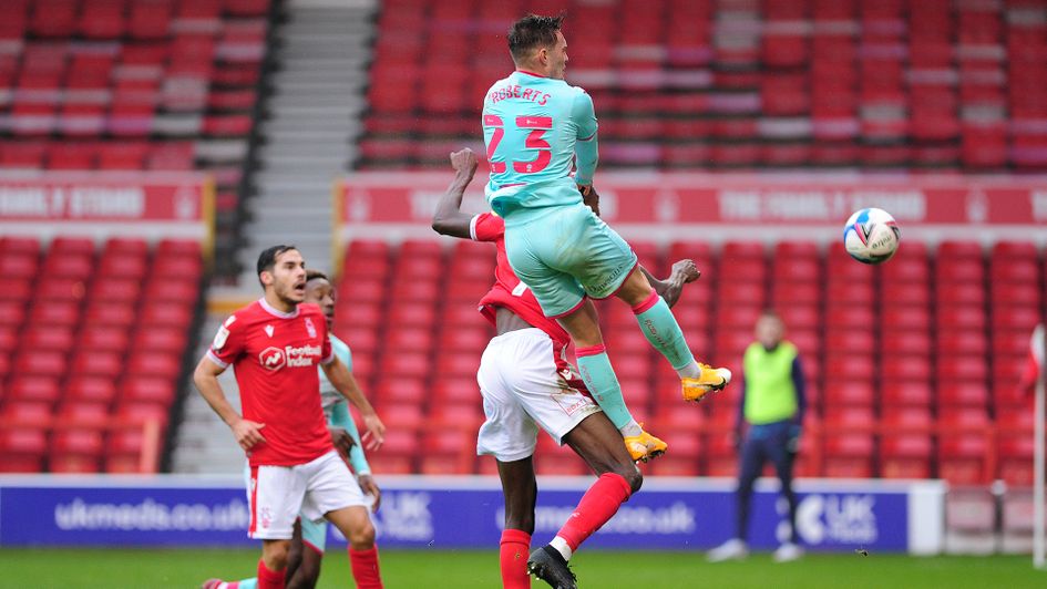 Connor Roberts scores the winner against Nottingham Forest