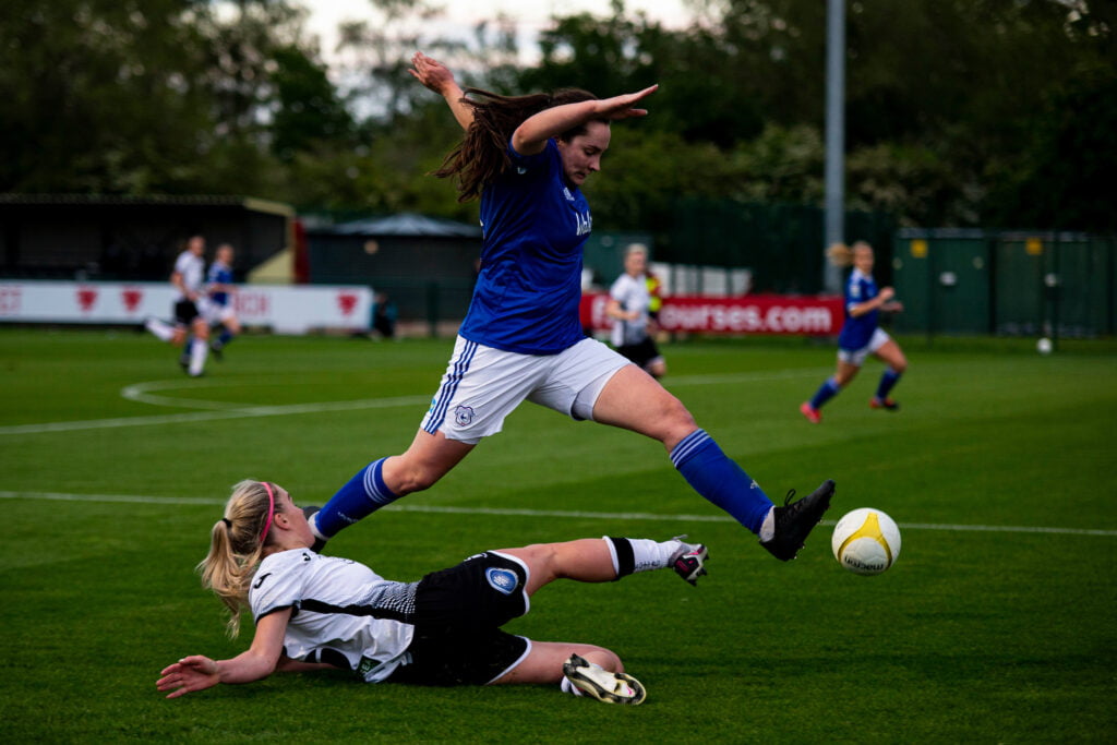 WPWL Cup Final, Swansea City v Cardiff City, Newport, Wales.