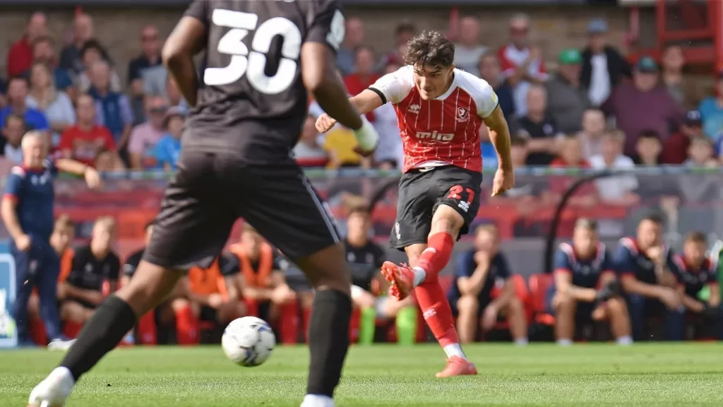 Kyle Joseph on his Cheltenham Town debut