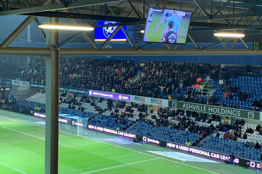 Swansea fans at QPR