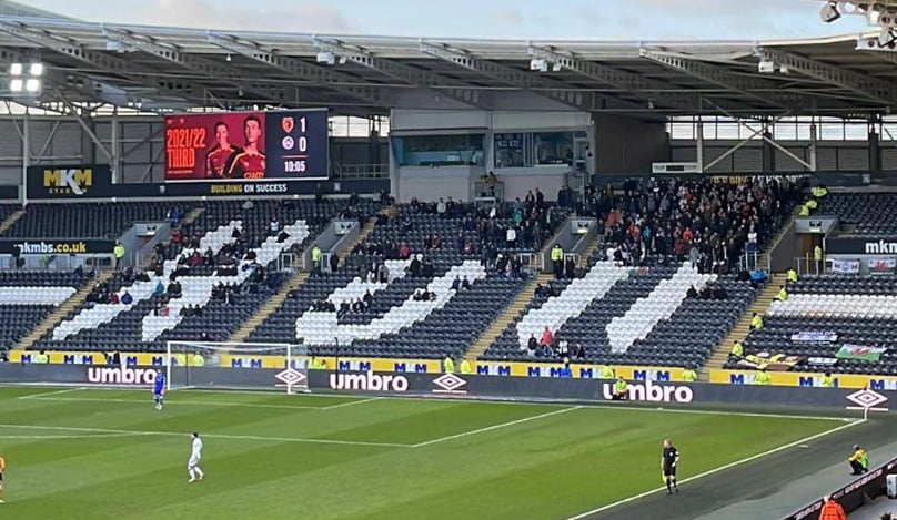 Swans fans at Hull City