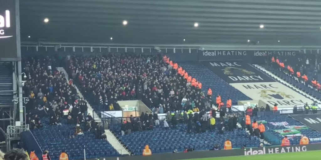 Swansea fans at WBA