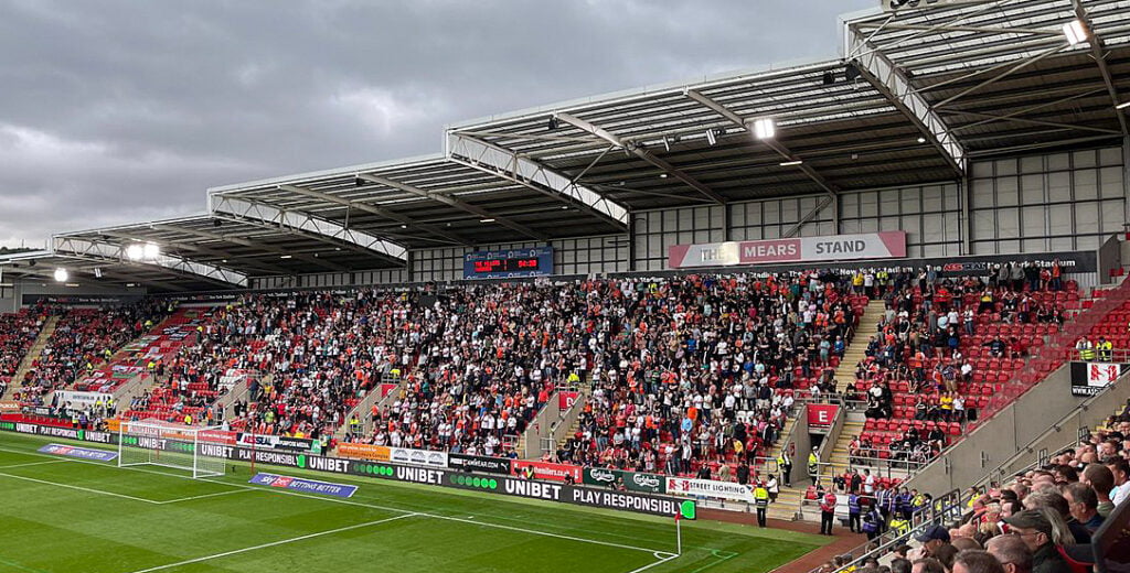 Swansea fans at Rotherham
