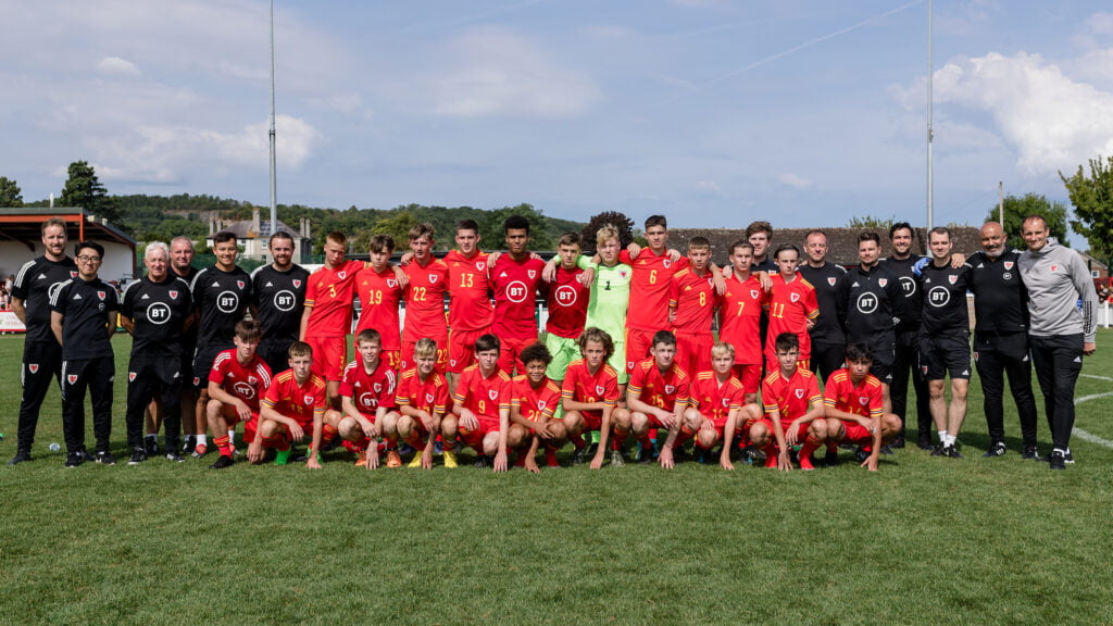 International Football, Cymru U15 v Belgium U15, Denbigh, Wales