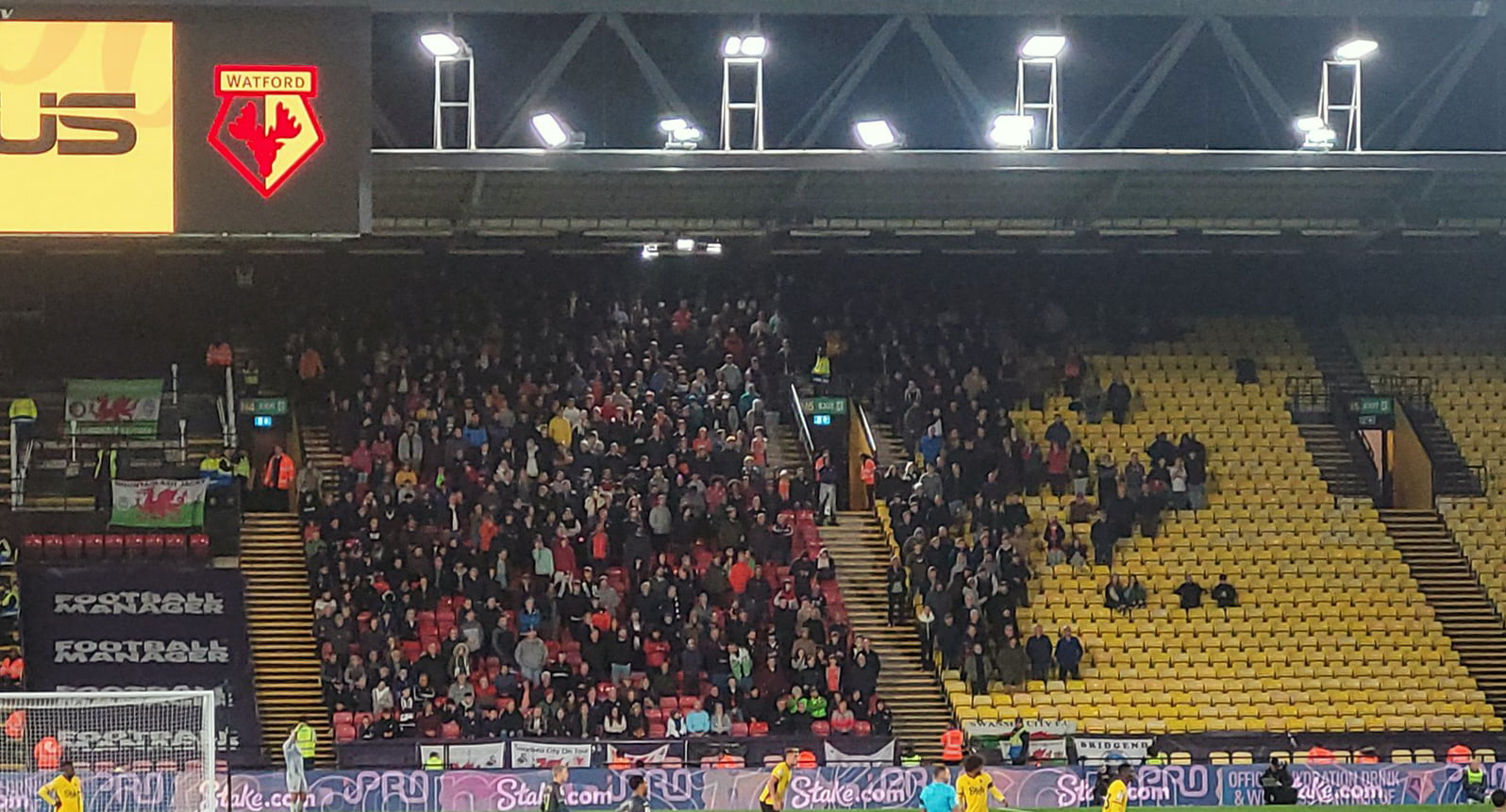 Swansea fans at Watford