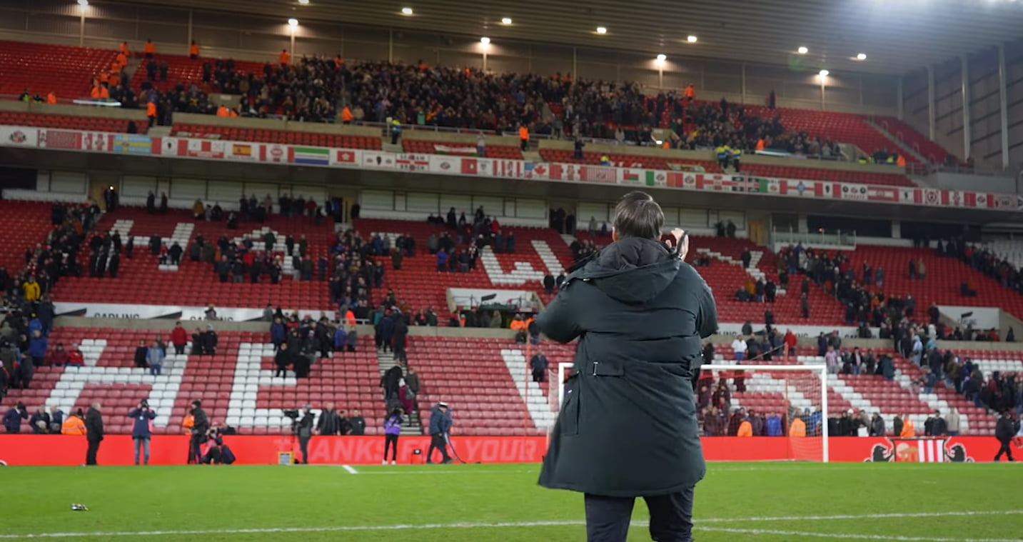 Swansea fans at Sunderland