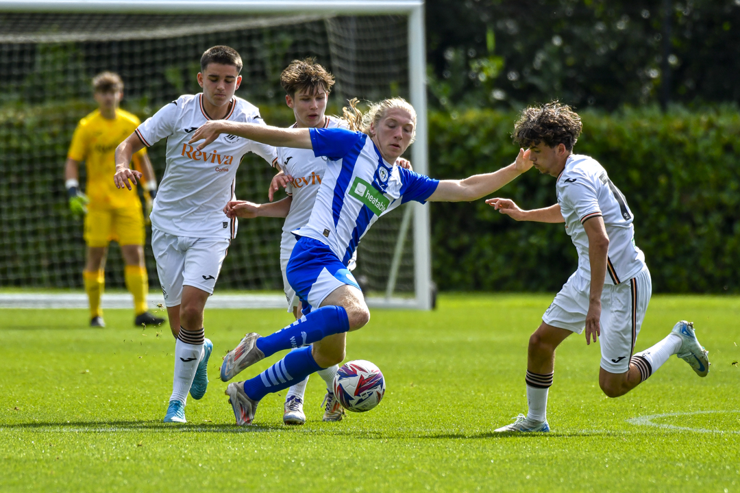 Swansea City v Wigan Athletic - Under 18 Professional Development League - JOMA High Performance Centre, Landore, Swansea, Wales, UK.