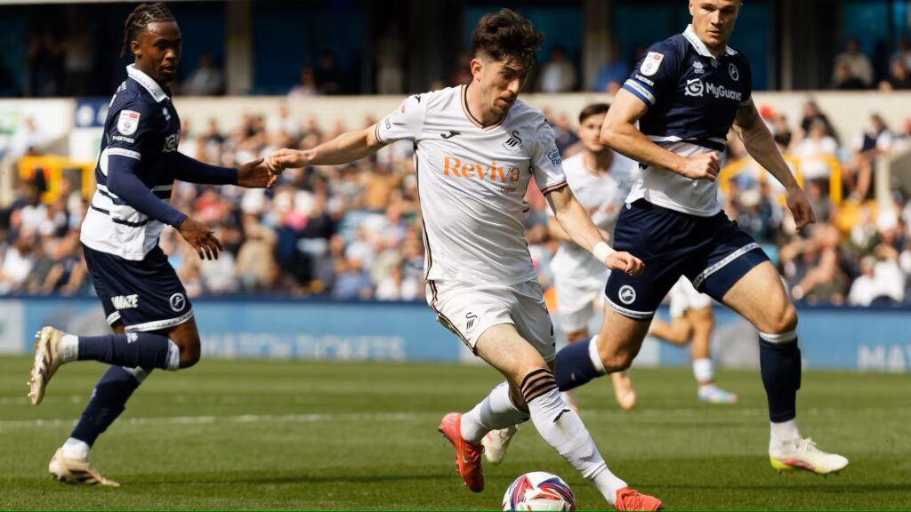 Josh Key in action at Millwall
